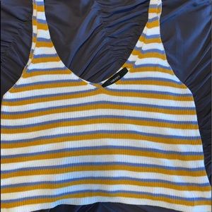 Forever 21 Striped Crop Top